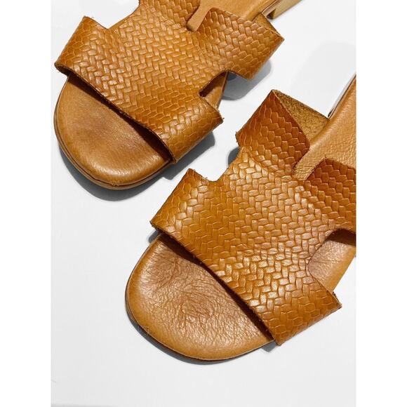 Jordana Womens Slip On Mule Tanned Leather Size 39 Made In Spain - Picture 2 of 4